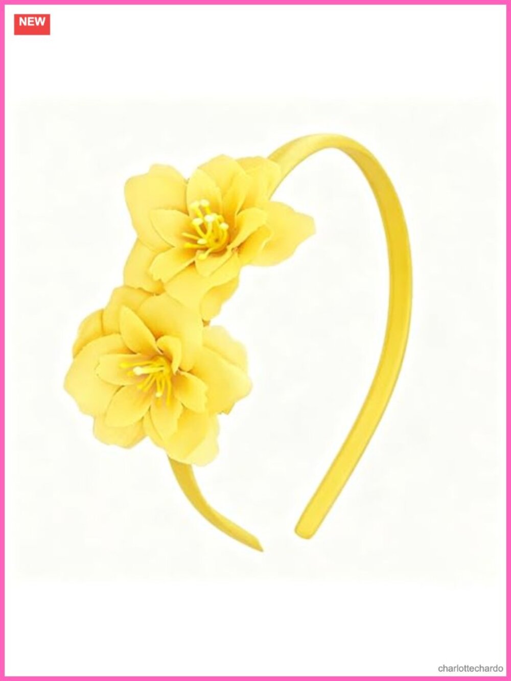 Flower Headband Set with Detachable Hair Clips Chiffon Floral Hair Accessories